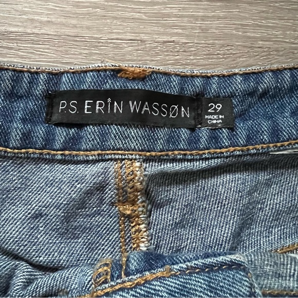 PS Erin Wasson sweater knit pockets jean  shorts - Picture 3 of 8